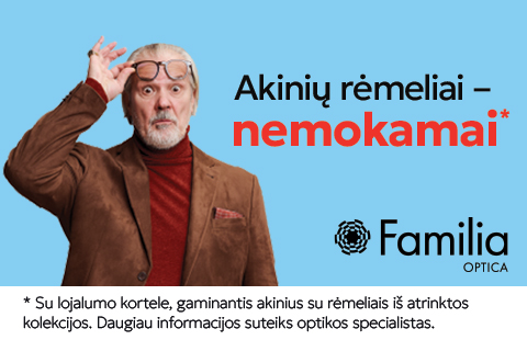 Akinių rėmeliai – nemokamai*