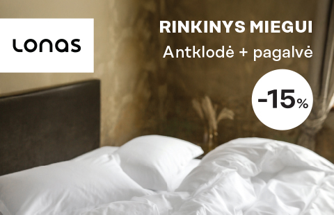 Antklodė + pagalvė -15%