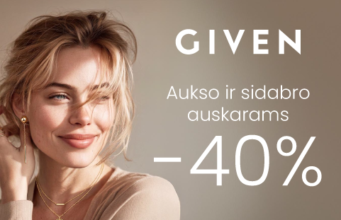 -40% GIVEN auskarams