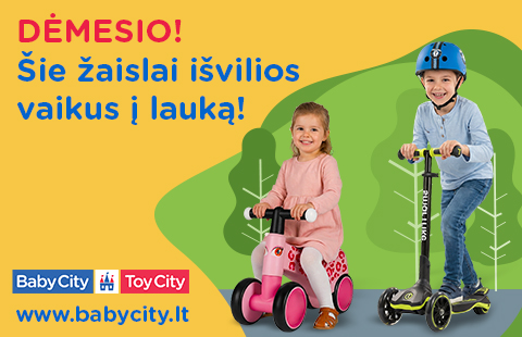 Dėmesio! Šie žaislai išvilios vaikus į lauką!