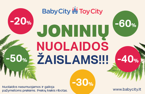 Joninių nuolaidos žaislams!