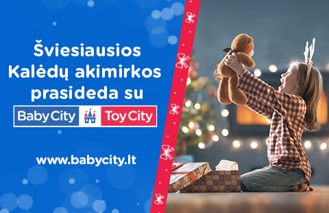 Šviesiausios Kalėdų akimirkos prasideda su BabyCity/ToyCity!