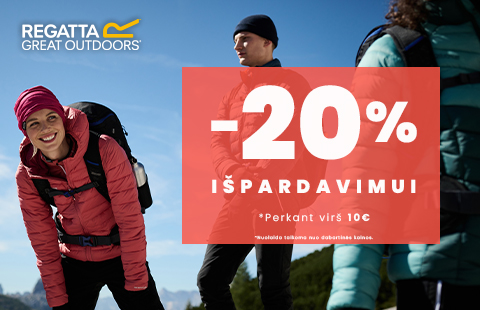 Papildoma -20% nuolaida žiemos išpardavimo prekėms perkant už 10eur