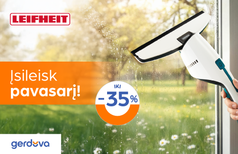 Įsileisk pavasarį! Langų valymui iki -35%