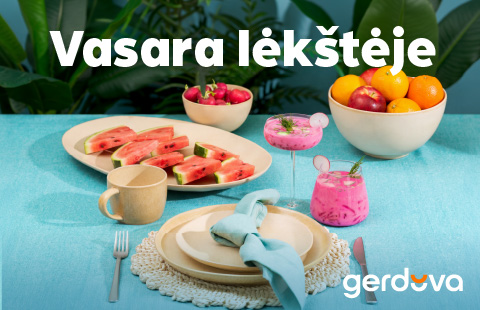 Vasara lėkštėje. IKI -25% serviravimo indams