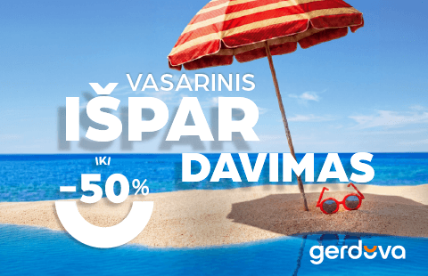 Vasarinis IŠPARDAVIMAS IKI -50%