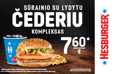 Sūrainio su lydytu čederiu kompleksas 7.60 Eur.*