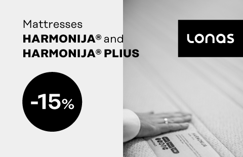 Čiužiniams HARMONIJA ir HARMONIJA PLIUS -15%