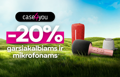 -20% garsiakalbiams ir mikrofonams!