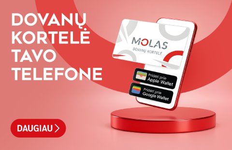 DOVANŲ KORTELĖ TAVO TELEFONE